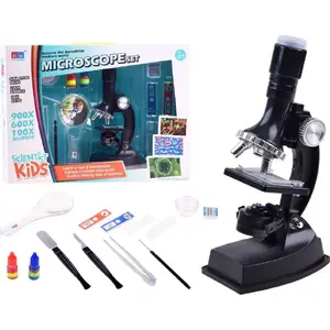 Microscope Jokomisiada ES0015 with accessories for young scientist