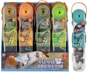 Проектор-игрушка mega creative PROJEKTOR B/O AKC ZWIERZ 7X31X5 MIX6 DIS12/48/96 — батарейный проектор с изображениями животных, модель 2210A-10