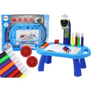Проектор для рисования-столик LEANToys 19610 — детский столик-проектор, синий