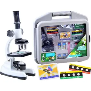 Microscope Jokomisiada ES0024 metal educational set for young scientists