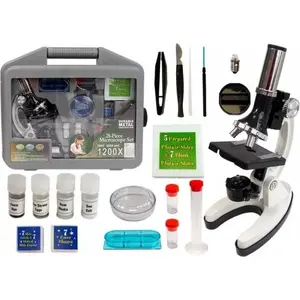 Children's Microscope LEAN Sport LEANToys in Case, 28 Pieces, 300x/600x/1200x