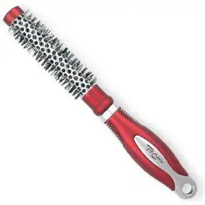 Щётка для волос TOP CHOICE Exclusive круглая XS серебристо-бордовая 62001-01