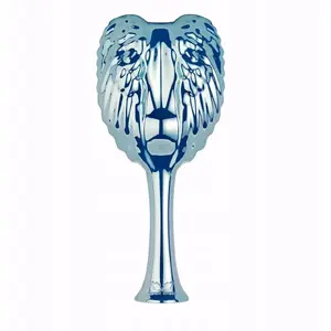 Расческа No name TANGLE ANGEL Angel Pro Chrome Blue — щетка для распутывания волос, эргономичная ручка