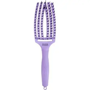 Hair brush olivia garden Finger Brush Bloom Lavender — compact finger-style detangling brush