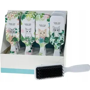 Hairbrush TEKA model 607483 — novelty cat-shaped brush, pack of 12