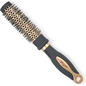 Hairbrush TOP CHOICE Exclusive round gold/black (model 62018-02)