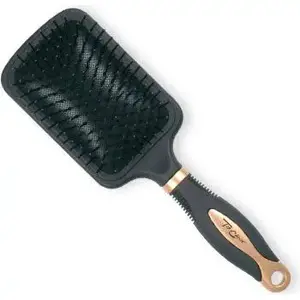 Hair brush TOP CHOICE Exclusive rectangular gold/black model 62124-02