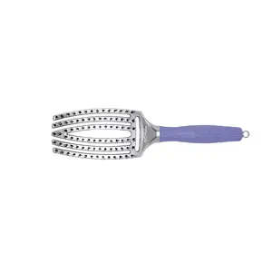 Paddle hairbrush Olivia Garden Fingerbrush Combo for adults, violet, 1 pc