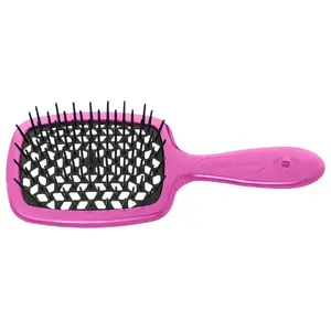 Mazā Superbrush ķemme matu izķemmēšanai, No name — kompakta fuksijas-melnā
