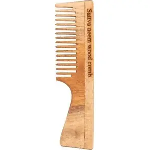 Wooden Hair Comb Sattva Neem Wood Comb 19 cm – Sattva