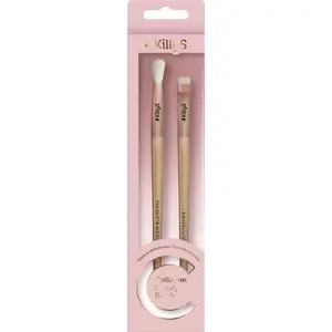 KILLYS Collagen Beauty Brush — набор кистей для бровей и растушёвки теней, 2 шт.