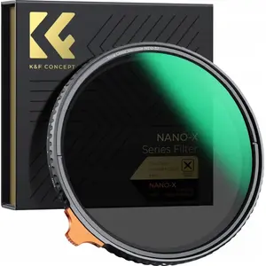 Регулируемый нейтральный светофильтр K&F ND2–ND32, 82 мм, True Color MRC Nano X