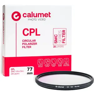 Круговой поляризационный фильтр Calumet CPL SMC 77 мм Ultra Slim 28 слоев