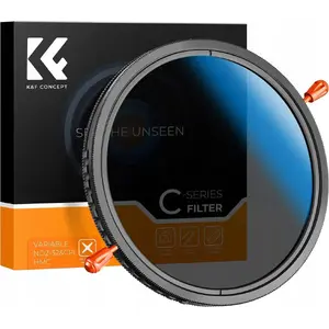 Hybrid Camera Filter K&F Concept 2-in-1 CPL + Solid Neutral Density ND2–ND32 for 37 mm