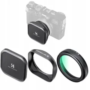 K&F 3-in-1 Camera Accessory Set: UV Nano-X Filter, Lens Cap, Protective Cover for Fujifilm X100/X100S/X100V