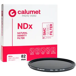 Neutral density camera filter Calumet CALSAN0482 — 82 mm, single-piece, black/transparent