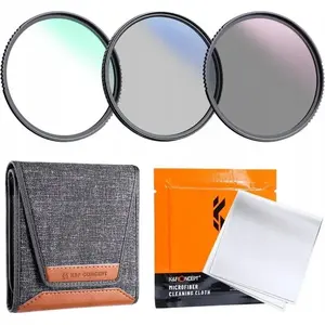 Camera Filter Set K&F SB7491 4-in-1 (Nano-K, UV, CPL, ND4) 62 mm