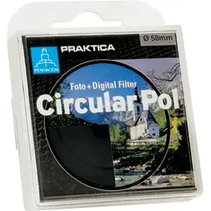Circular polarizing camera filter Schneider Electric Praktica C-Pol 49mm