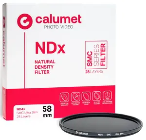 Camera lens neutral density filter Calumet CALSAN0458 58 mm, 1 pcs, black/transparent