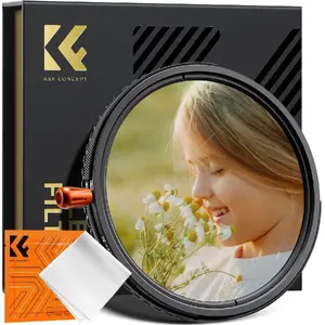 Hibrīds 3‑1 kamera filtra K&F 72 mm Fader ND2–32 + CPL + Black Diffusion 1/4