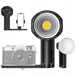 Rokas LED gaisma LensGo SB11055 40W COB 2700–7000K telefonam un kamerai, līdz 40 stundām darbība