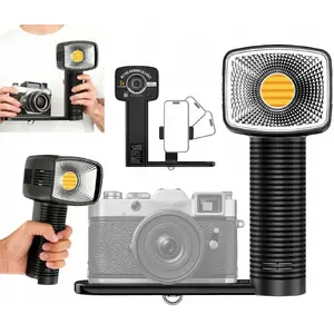 Rokas LED lampa LensGo SB11045 40W COB CRI96 ar turētāju telefonam/kamera