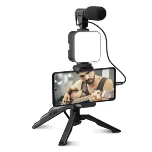 Tripod SBS Mobile TESTREAMKIT — 3‑leg mobile phone tripod, black