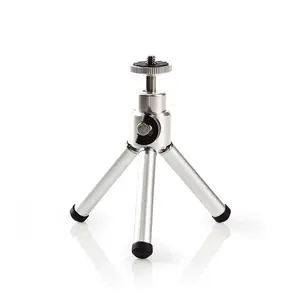 Штатив KRUPS TPOD1000GY для цифровых и пленочных камер, 3 ножки, 11–14,5 см, грузоподъёмность 0,8 кг, серебристый