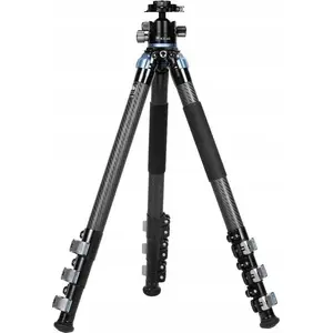 Statīvs Sirui L-324F no oglekļa šķiedras ar KS-40 bumbiņu galviņu — kompakts ceļojumu statīvs, viegls, priekš fototehnikas