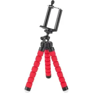 Tripod Kruger & Matz KM1366-R — lightweight camera tripod, adjustable height, 3-section legs