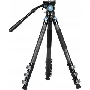 Statīvs Sirui L-324F ar video galviņu VH-10 — oglekļa šķiedras komplekts fotogrāfijai un video