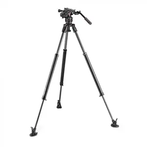 Statīvs Manfrotto Nitrotech 612 priekš action kamerām — 3 kājas, maksimālais augstums 171 cm, nestspēja 12 kg, melns