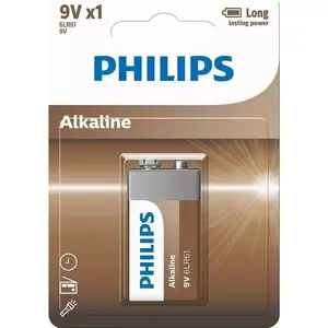 Батарея Philips 9V щелочная (1 блистер) — модель 6LR61A1B/10