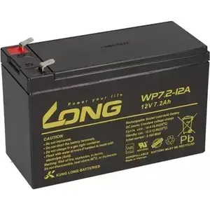 Aizvērts AGM akumulators Long 12V 7,2Ah WP7.2-12A