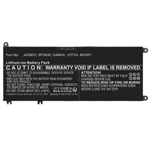 Akumulators RAYOVAC CoreParts MBXDE-BA0274 priekš Dell Inspiron 13 (56.00Wh, 15.2V, 3685mAh)