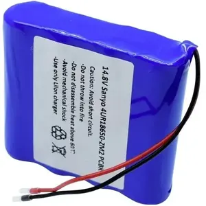 Перезаряжаемый литиевый аккумуляторный блок SANYO 4/UR18650-ZM2 PCBK 18650 14,4 В 2420 мА·ч с кабелем