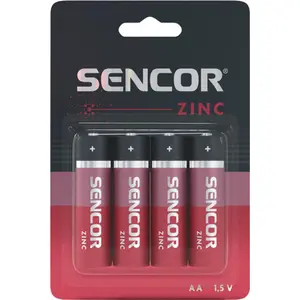 Battery SENCOR AA zinc-carbon LR6 1.5V pack of 4