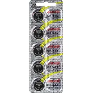 Батарейка таблетка MAXELL CR1616, литиевая монетная, упаковка 5 шт.