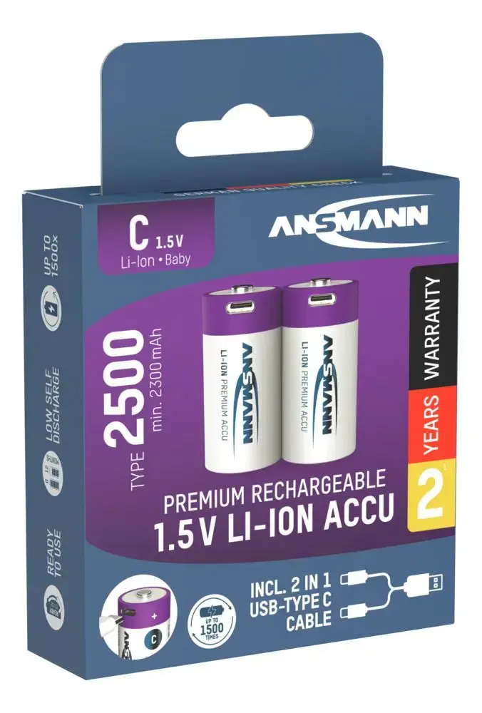 Uzlādējams C Li‑Ion akumulators ANSMANN 1313-0004 Photo 6