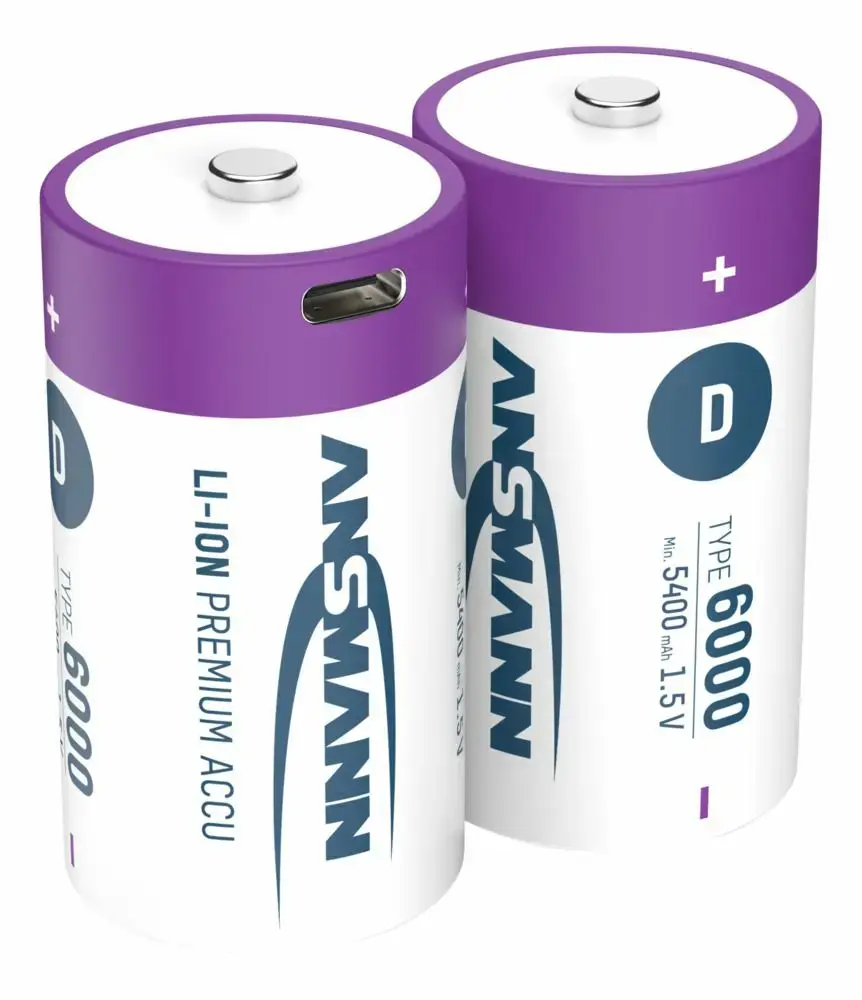Uzlādējama D baterija ANSMANN 1314-0005 (Li‑Ion) Photo 11