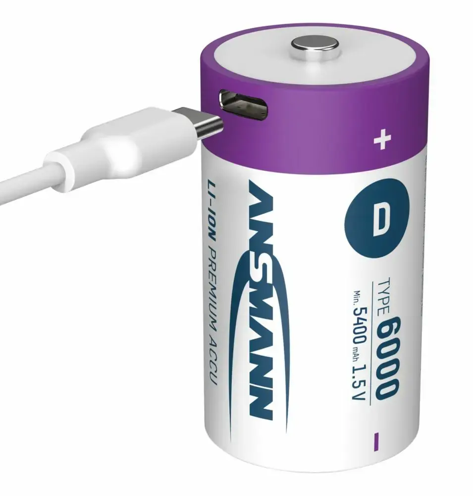 Uzlādējama D baterija ANSMANN 1314-0005 (Li‑Ion) Photo 14