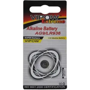 Poga tipa akumulators VIPOW AG9 (LR55, 1.5V) — 1 gab.