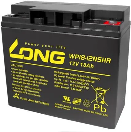 Long 12V 18Ah AGM battery WP18-12NSHR Photo 2