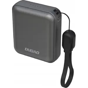Powerbank Dudao K22+ 10000mAh 22.5W USB-C with strap and cable, gray