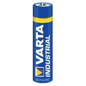 Baterija Varta Industrial AAA vienreizlietojama sārmaina, cilindriska AAA