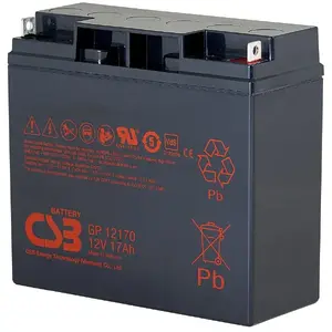 Свинцово-кислотная батарея 12V 17Ah CSB GP12170 AGM VRLA герметичная перезаряжаемая