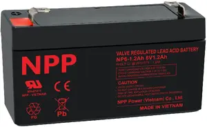 Sealed Lead-Acid Battery 6V 1.2Ah T1 (F1) AGM, No name NP6-1.2Ah