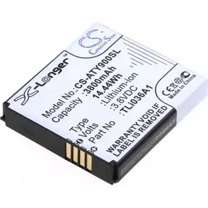 Battery pack Cameron Sino for Alcatel One Touch Link Y900 / Y901nb model TLI036A1, replacement mobile phone battery