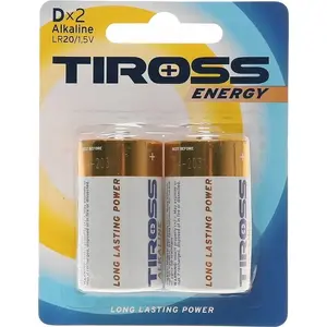 Battery pack Tiross TS-LR20-2BP — Tiross LR20 (D) size, 2 pieces