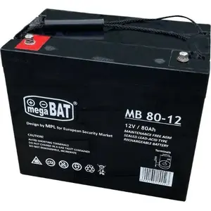 Sealed VRLA Battery MPL Power MB 80-12 12V 80Ah (260×168×211 mm)